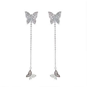 925 Sterling Silver Butterfly Earrings